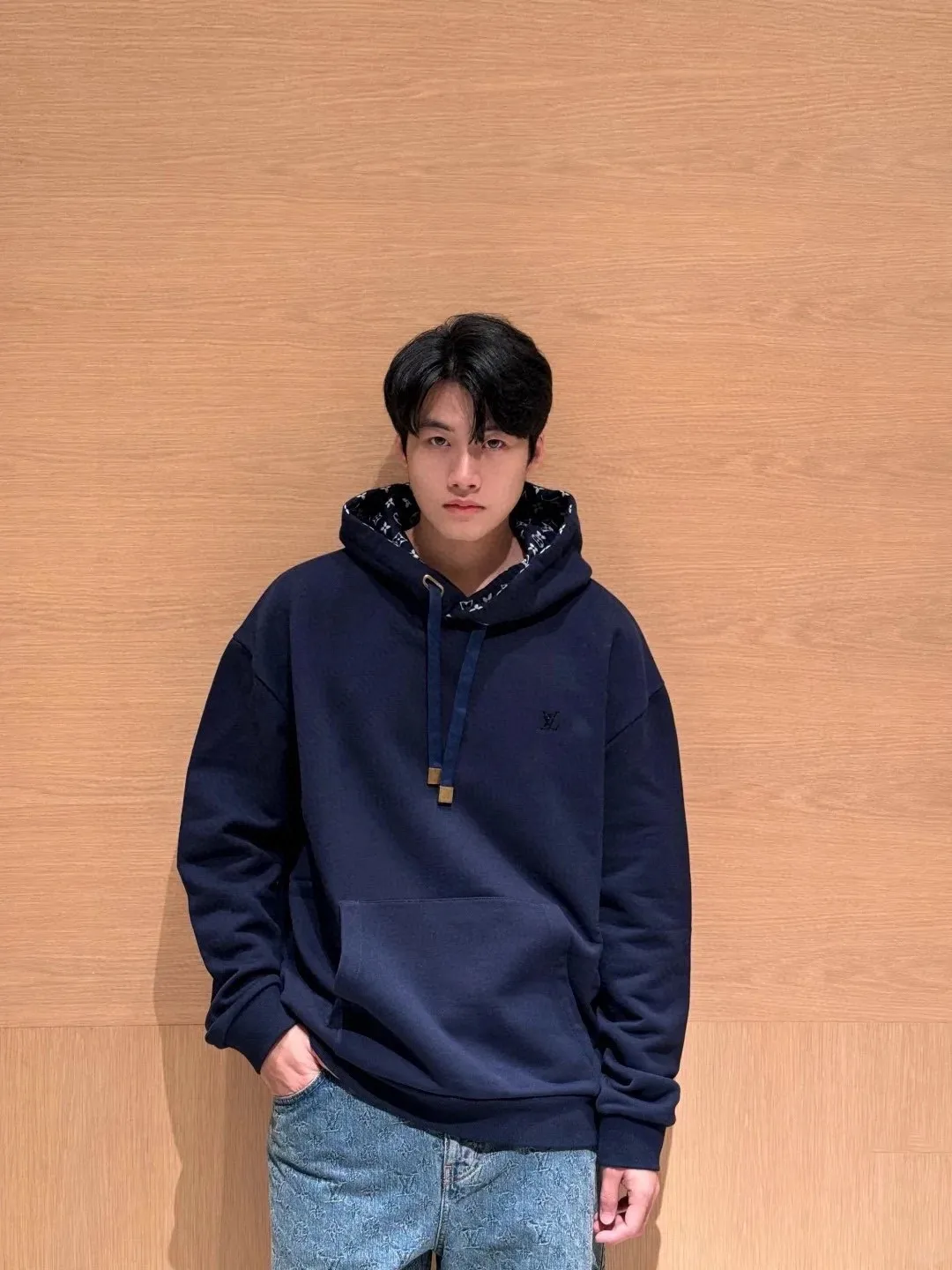 Louis Vuitton/Louis Vuitton Floral Cable Hooded Sweatshirt